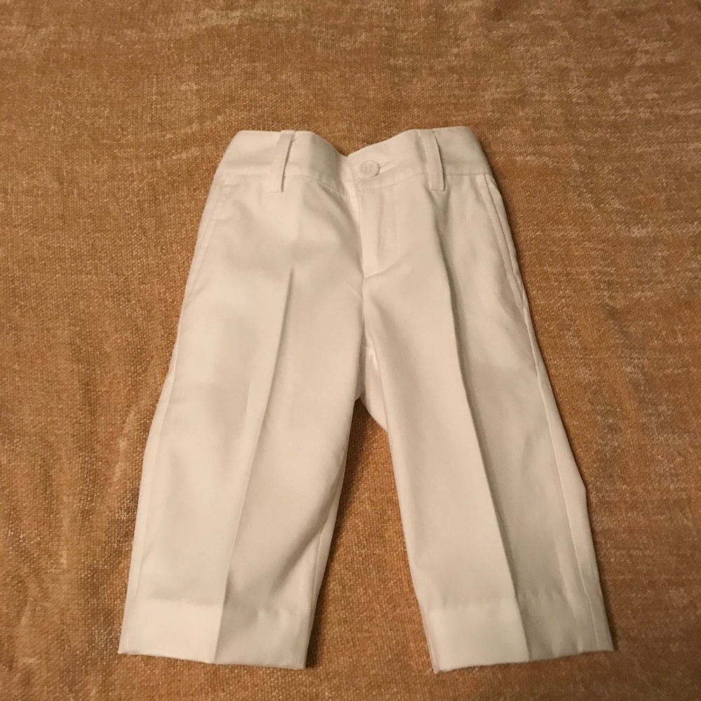 12 Month White Pants, Summer, Christening, Sunday